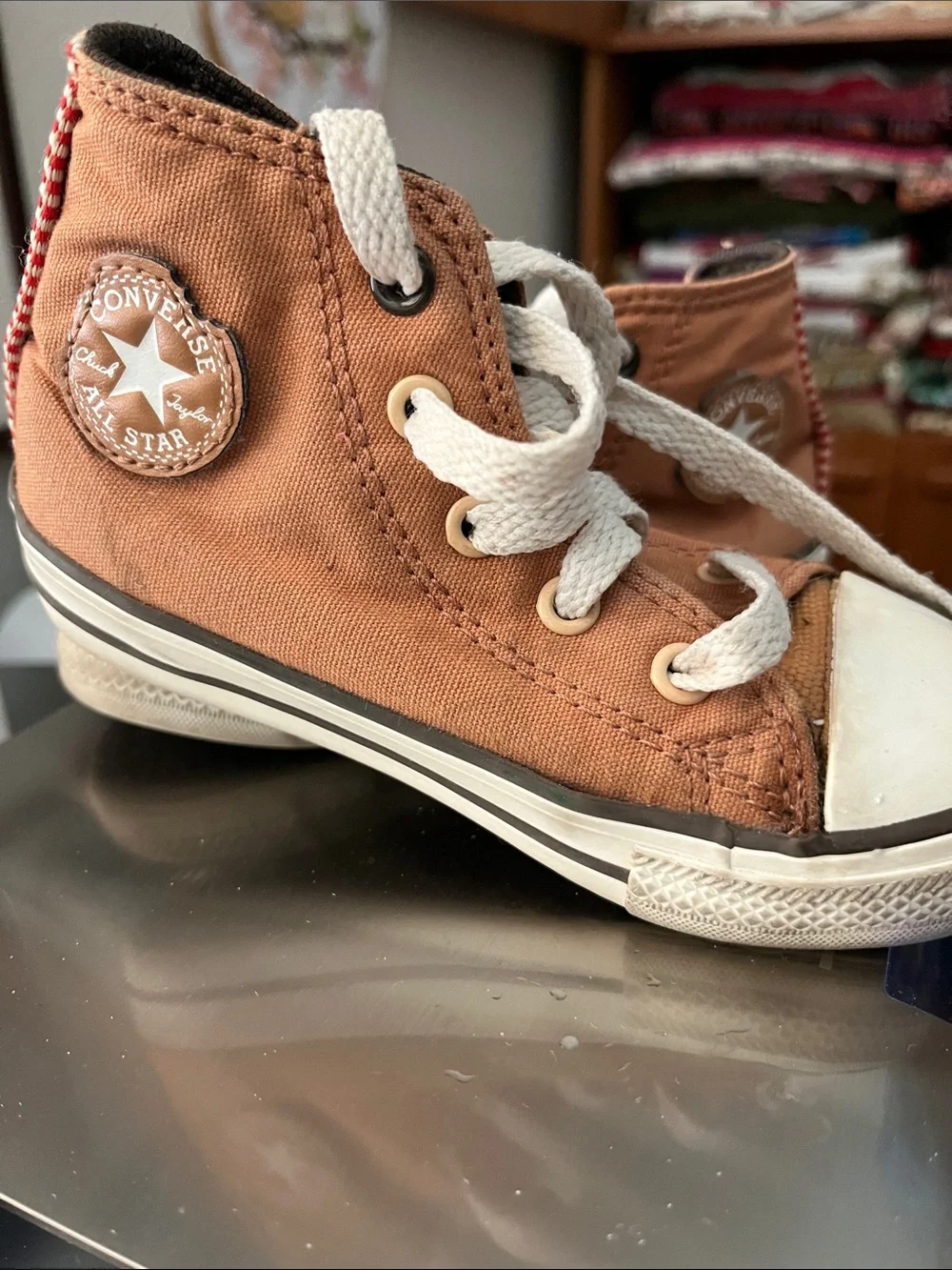 Converse Kids Gingerbread High-Top Sneakers Tan Size 8